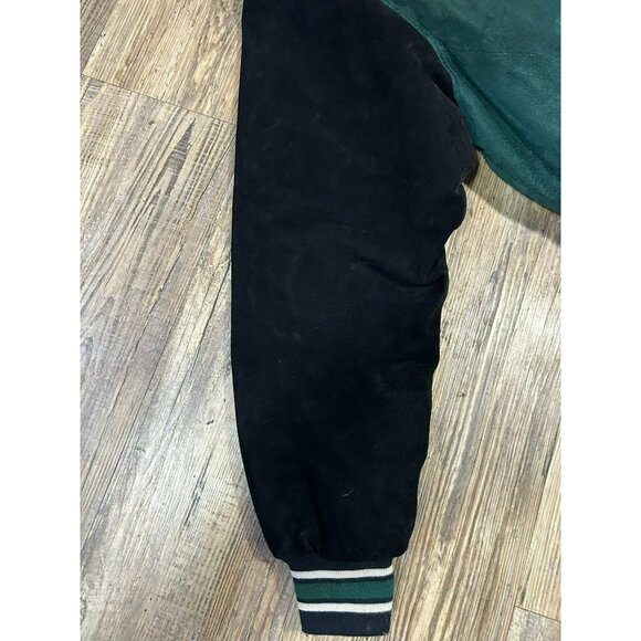 Vintage Disney Store Green Varsity Jacket Tigger 1968 Logo & Embroidery Zip M - Picture 8 of 10